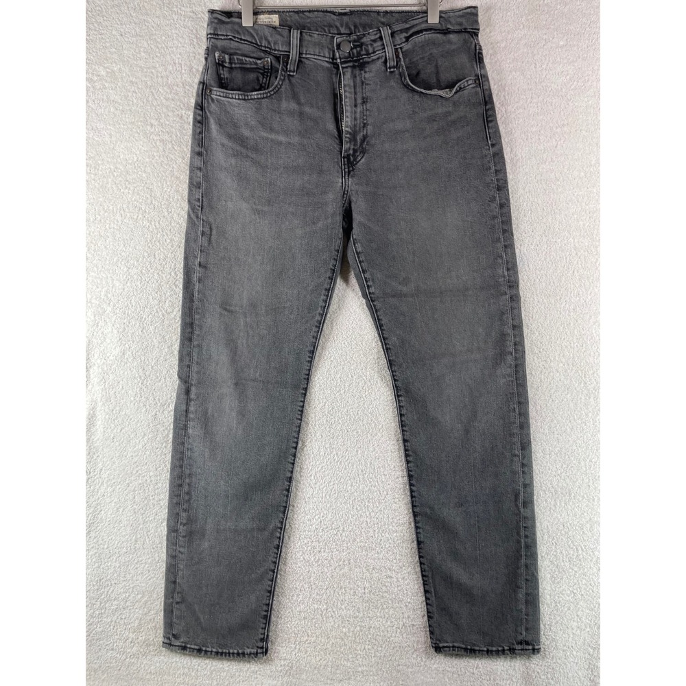 levi's 502 premium illusion gray stretch taper jeans 33/32 grunge indie sleaze